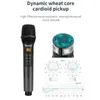 Microfones Yarmee Professional UHF Wireless Microphone Recording Handheld Karaoke Mic högtalare med uppladdningsbar litiumbatterimottagare T220916