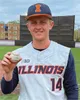 College Baseball nosi college NCAA Custom Illinois Fighting Illini Baseball Jersey 15 Taylor Jackson 4 Cam McDonald 14 Jackson Raper 23 Branden Comia 34 Ryan Hamp