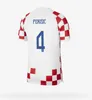 2022 Croacia Modric World Cup Soccer Jerseys National Team Mandzukic Perisic Kalinic 22 23 Croazia Football Shirt Kovacic Rakitic Nigerian Men Kid Kit Uniforms
