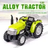 1 32 Diecast Miniature Simulation Tractor Model Red Christmas Toys Alloy Cars Metal Vehicles For Boys Collection Födelsedagspresenter 0915
