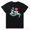I LOVE ATL T Shirt Mens Designer Manica corta Moda di alta qualità Hip Hop Uomo Donna T-shirt Taglia S-XL