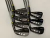 Iron Set Blade Black Forged Irons Golf Clubs 4-9p Steel Arbre avec couvercle de la tête