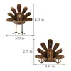 Candle Holders 6 Pack Metal Turkey Tea Light Thanksgiving Decoration For Home Holder CNIM