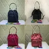 Designer-Fashion Bucket Shoulder Bag Women Drawstring Crossbody Bag Female Messenger Bags Ladies nylon Handbag298u