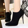 899-1 Sandals Fashion Simple Thin Heel High Waterproof Platform Pointed Toe Trim Show Sexy Night Club Deep Mouth Single Shoes