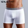 Mutande 4 pezzi di marca boxer di cotone intimo uomo mutandine da uomo solide set boxer sexy interno maschile mutande regalo pantaloncini