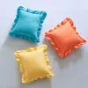 Taie d'oreiller couleur unie coussin carré taie d'oreiller choses utiles pour la maison taies d'oreiller décoratives Anime corps literie douce