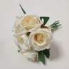 Decoraci￳n de Navidad Ang Decoraci￳n de bodas Flores Sala de estar Artificial Flower Simulaci￳n Simulaci￳n Simulaci￳n 6 Rosas Angel