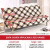 Stol täcker fast färg all-inclusive folding bäddsoffa täcker inget armstöd slipcover polyester tyg hela nyckelfärdiga säsongsdukar