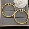 Women Hoop Earrings Designers Gold Carring Mashing Big Circle Simplemy Jewelry Luxurys Lusted v stud atring hoops wholesale