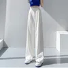 Women's Pants Capris Retro Solid Color Wild Straight Wide Leg Pants Female Spring Korean Fashion High Waist Casual Long Pants 220915