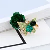 Élégant vert fleur de papillon cz joail indien bijou de rigin rigin bancaire de baguet de mariage cadeaux féminines