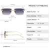 Carti glasses diamond luxury sunglasses for men white buffalo horn glasses Classic C shaped decoration spring hinge Metal Optical 2812