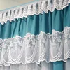 Mosquito Net Luksus dwupokładowy romantyczny biały koronkowe łóżko cieniujące płaszcz podłogowy sypialnia podwójna pościel