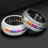 Anéis de casamento Godki Jimbora designer Dubai Linhas de torção de luxo geometria de engajamento cúbico de zirônio Naija jóias de dedos de noiva
