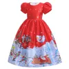 Robe de soirée pour filles, tenue de bal imprimée, jupe d'halloween pour enfants, jupes de noël, vêtements de styliste