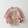 Clothing Sets Toddler Kids Waffle Cotton Clothes Set Many Fruits Print Sweatshirt Casual Pants 2pcs Boys Suit Baby Girl Outfits 220916