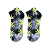 Men's Socks Street Hip-hop Sports Skateboarding Ins Tide Cotton Tie-dye Colorful Couple Low Boat Wholesale