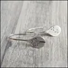 Charm Charm Silber überzogene Ohrhaken Retro Löwenzahn Tropfenform Ohrringe minimalistische Eardrop Schmuck Accessoires Frauen Mode Hochzeit Dhmu4