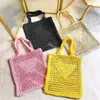 Mode Mesh Hol Geweven Boodschappentassen voor Zomer Stro Tote Bag Schoudertas