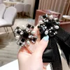 Brooches Korean Lace Rhinestone Brooch Bow Tie Shirt Collar Ribbon Flower Pin Retro Pearl Needle Women Accessories