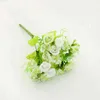 Faux Floral Greenery 1pcs смоделировать цветок 21 голова бриллиантовой розы маленькая роза 7 Форк не маленькие мая Лей Домашний дисплей Цветок J220906