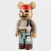 Nuove figure di giocattoli da azione da 400% di bearbrick da 28 cm jack pirata caraibico accessori di moda colliection medicom giocattoli medicom