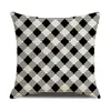 Pillow Retro Geometric Pillowcase 45x45cm Home Bedroom Sofa Decoration Throw Case Simple Colorful Plaid Stripe Cover