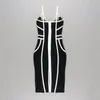 Ladies strap bodycon cocktail party bandage dress sexy evening party cutout dresses factory price D112