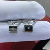 Stud Earrings Silver 925 Original Diamond Test Past Total 2 Carat D Color Moissanite Cow Head Screw Back Good Gemstone Jewelry