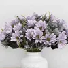 Faux Floral Greenery Greenery Handmade estilo europeu Simulação Pintura a óleo de flor Daisy Bouquet Azalea Branco Purple Wedding Office Decoration Flower J220906