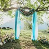 Party Decoration Gauze Chiffon Wedding Arch Drape Fabric Draping Curtain Outdoor Garden Drapery Ceremony