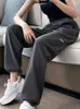 Damenhose Capris Frühling Plus Size Grau Baggy Jogginghose Damen Herbst Lose Damen Sporthose Weiße Sommerhose Jogger Streetwear 220916