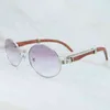 Métal Bois Lunettes De Soleil Carter Messieurs Accsori Vintage Marque Digner Tendance Produit Lunettes Gafas De Sol HombreTU2B