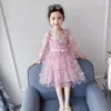 Robes d'été en Tulle pour filles, vêtements de Style coréen pour enfants de 8 ans, fête d'anniversaire pour bébés, princesse pour enfants adolescents