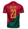 2024 Joao Felix Portugal Soccer Courseys World Cup Ruben Neves Portuguese Bernardo Bruno Fernandes Camisa de Futebol Men Men Women Kits Kids Equip