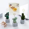 Frames And Modings L Artificial Plants Bonsai Card Clips Resin Cactus Po Memo Place Number Holder Stand Desktop Decor Drop Deliv Mjbag Amaf2