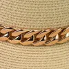 Bérets femmes chapeau de paille à bord plat filles chapeau de soleil Chapeu Feminino pour Panama été plage femme décontracté dame