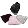 Sticked hatt beanie cap kupol designer skalle kepsar elegant brev för man kvinnliga hattar varm bekväm 4 färg8693370266o