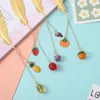 Cute Glass Crystal Beads Golden Feather Bookmark Student Exquisite Office Portable Reading Pendant Stationery DIY Decor Supplies