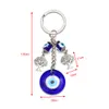 Portachiavi turco Evil Eye Lucky Blue Eye Tree Of Life Charm Portachiavi Vintage Portachiavi per uomo Donna Ciondolo chiave auto