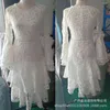 Freizeitkleider High Fashion Rundhals-Kuchen-geschichtetes schwarzes sexy Sommerkleid-Urlaubskleid für Frauen