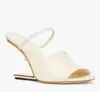 Yaz Moda İlk Sandalet Ayakkabı Kadın Açık Ayak Parmağı Pompalar Heykel Katırlar F şekilli topuklular Lady Party Wdding Elbise EU35-43 Ayakkabı Kutusu