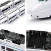 Model Cars Electric Railway Toys for Kids Diecast Symulacja Train Light Muzyka Edukacyjna Lokomotywa świąteczny prezent 0915