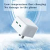 35W GaN Charger 2 Porta Tipo Quick C PD PD Fast Travel Wall Chargers USB para iPhone 13 14 12 11 Pro Max iPad
