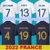 BENZEMA French soccer jersey 2022 2023 MBAPPE GRIEZMANN POGBA 22 23 Men jerseys KIMPEMBE FEKIR maillot shirt hommes Kante Maillots de football SIZE S-4XL
