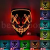 Halloween-Horror-Maske Cosplay LED-Maske leuchtet EL-Draht Scary Glow In Dark Masque Festival Supplies 916 Beste Qualität