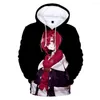 Herrtröjor mode roman Vtuber Ange Katrina 3D Tryckt hoodie faller sportkläder kvinnor/män The Hooded Kawaii Kids Streetwear Anime