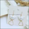 Dangle Chandelier Love Heart Cupid Ear Pendants Hook Beading Women Charm Valentines Day Earrings Fashion Korean Style Jewelry Access Dhiq7