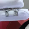 Stud Earrings Silver 925 Original Diamond Test Past Total 2 Carat D Color Moissanite Cow Head Screw Back Good Gemstone Jewelry